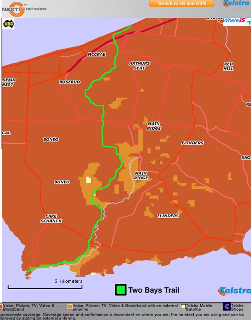 3G Phone
                    coverage
